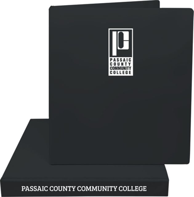 Passaic County Community College 1'' Vinyl Binder
